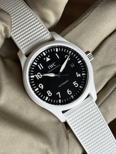 IWC Pilot 41 Top Gun Edition “Lake Tahoe” IW328104 White Ceramic
