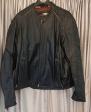 Harley Davidson Motorcycle Jacket H-D Vented Leather Cruiser Embossed XL, BLK