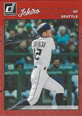 小物 ICHIRO 2023 Donruss Ichiro Retro Reverse Variation Holo Red