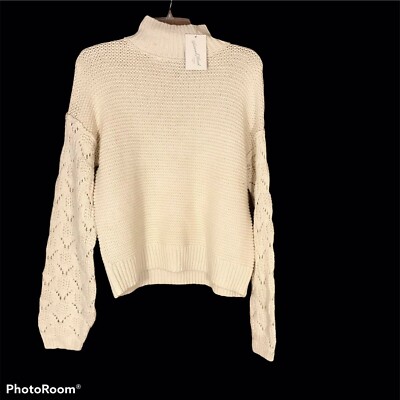 Universal Thread Womens Size Small Sweater Mock Neck Cream New With Tags
