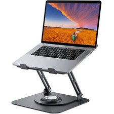 Laptop Stand for Desk Adjustable Computer Stand with 360  Rotating Base Ergon...