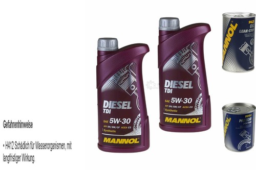 2L Aceite de Motor mannol Diesel Tdi 5W-30 1x Leak-Stop Aditivo + Doctor - Imagen 5 de 9