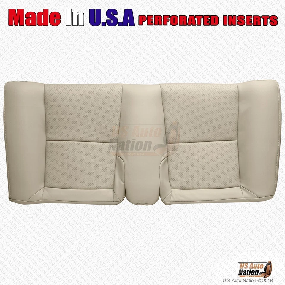 Cubierta inferior de cuero perforado tostado para banco trasero Toyota Solara 2004-2008 Foto 2 de 3