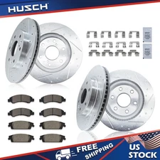 Front Rear Brake Disc Rotors and Ceramic Pads Kit for GMC Sierra 1500 Yukon XL