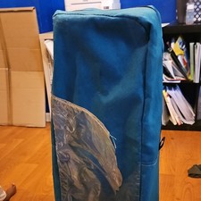 Blue Folding Camping Cot Portable Bed w/ Carry Bag