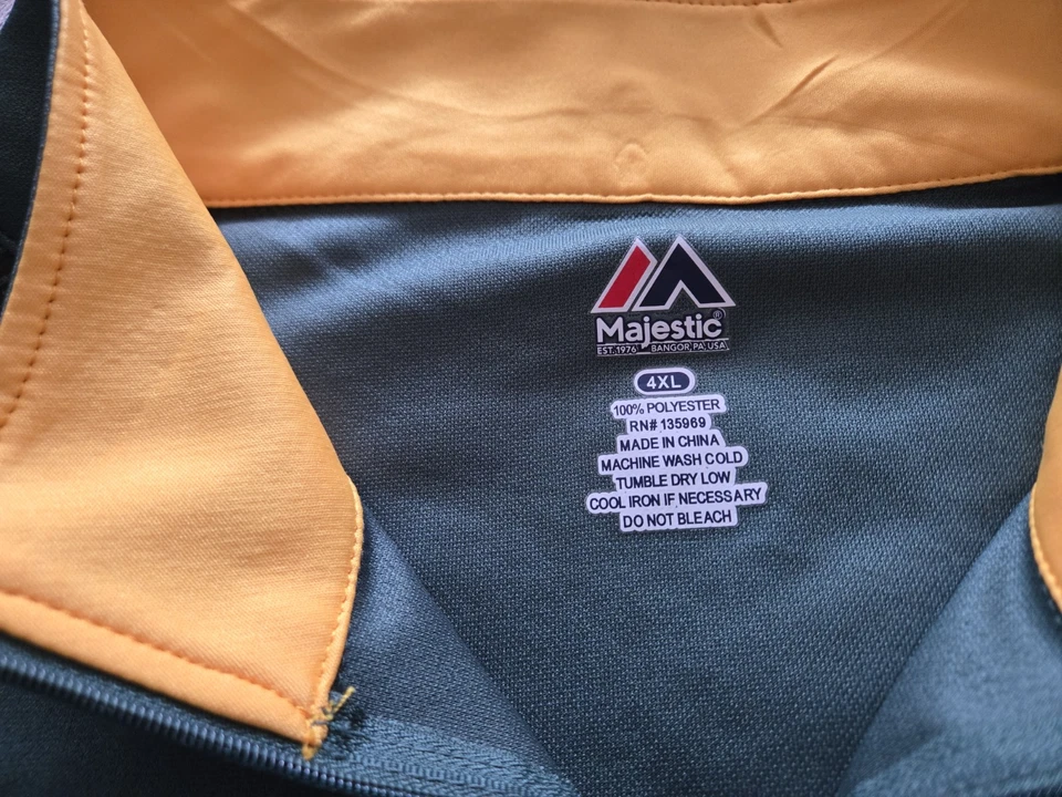 Pullover Majestic Green Bay Packers para hombre 4XL verde cuarto cremallera NFL Foto 4 de 4