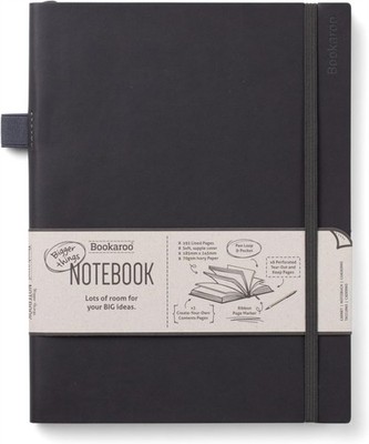 Bookaroo Bigger Things Notebook Journal - Black (Paperback Book)