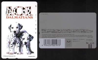 Disney 101 Dalmatians Two Dogs #185707 MINT (No Holes) Phone Card