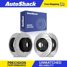 Front Rear Drilled Slotted Brake Rotors for Mitsubishi Eclipse Galant 2.4L