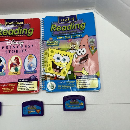 LeapPad LeapFrog Reading Spongebob Squarepants Disney Princess Superman - Picture 5 of 5
