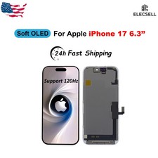 Soft OLED Display Touch Screen Digitizer Assembly For Apple iPhone 17 6.3''