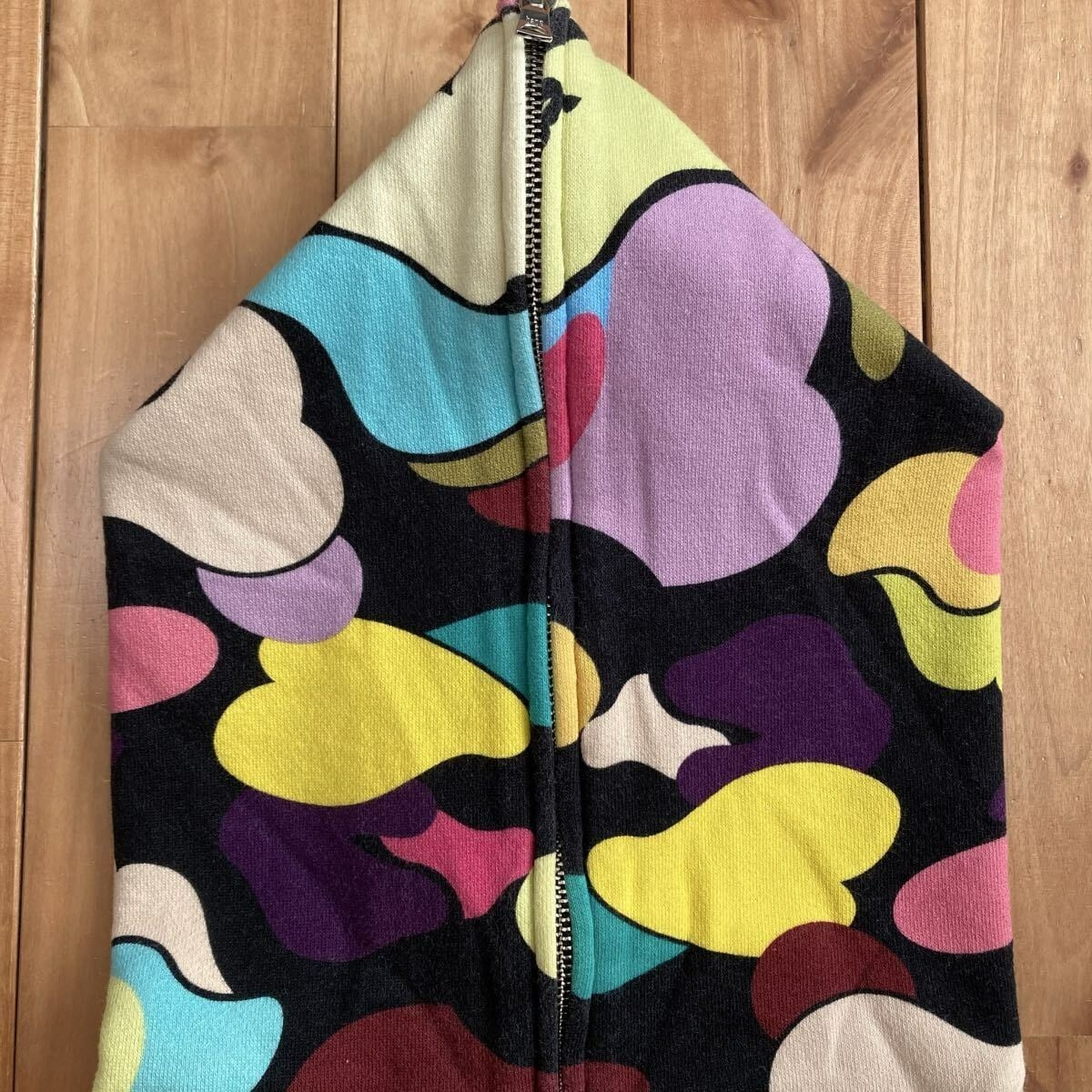 BAPE Giant multi camo full zip hoodie a bathing ape NIGO Size L | eBay