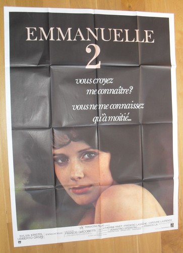 EMMANUELLE 2 sylvia kristel erotic original LARGE french movie poster