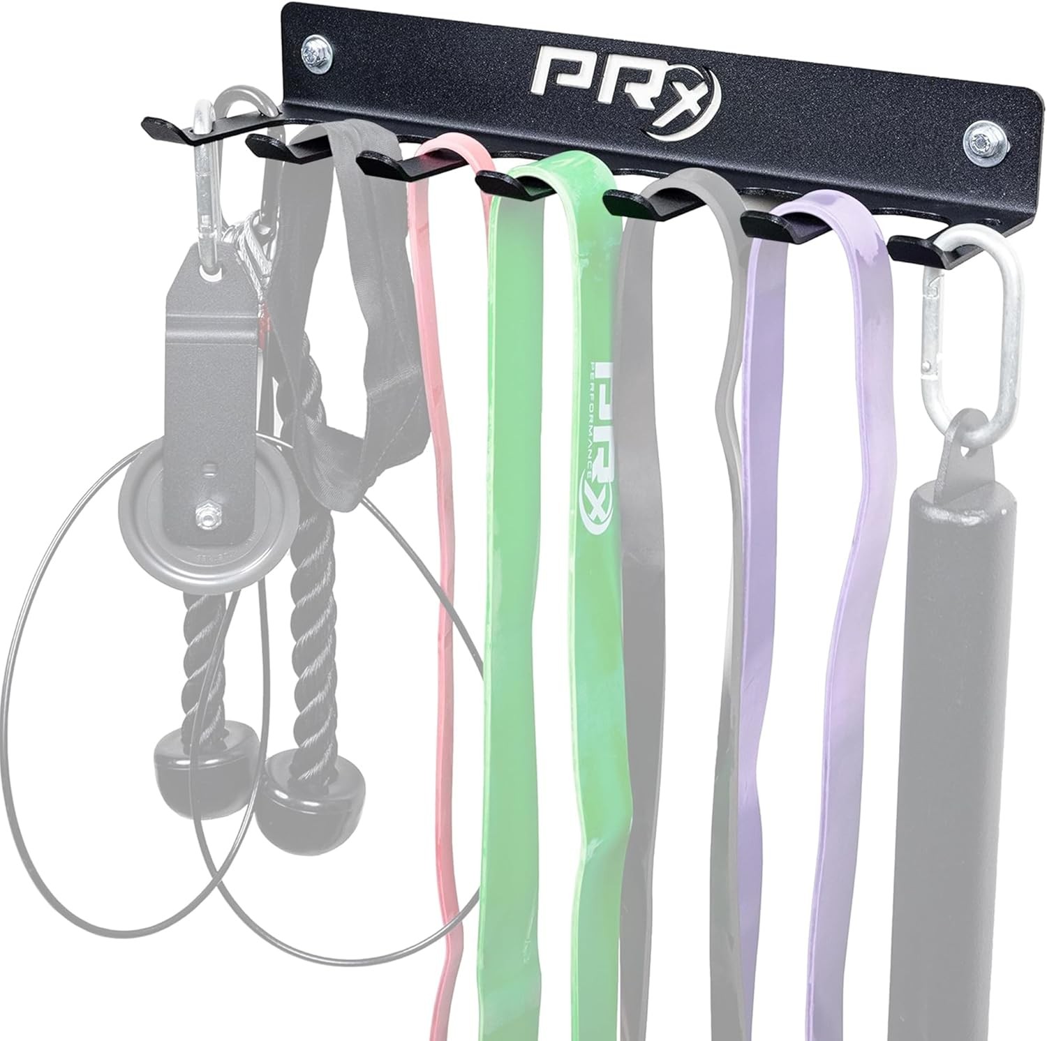 PRx Performance Wall-Mounted Gym Rack Organizer &ndash; Heavy-Duty Fitness Black 