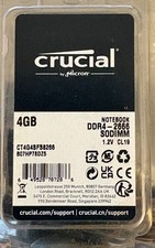 Crucial 8GB (2x 4GB) DDR4-2666 SODIMM Laptop Memory (2x CT4G4SFS8266 modules)