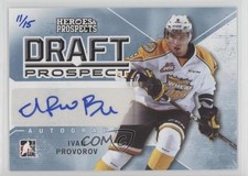 2014 ITG Heroes and Prospects Draft Prospect Blue 11/15 Ivan Provorov Auto 1fd