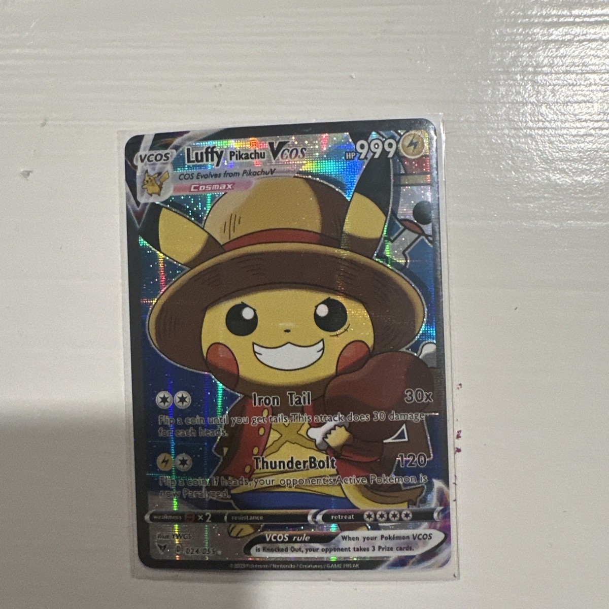 Pokemon 5 Different Pikachu Vcos Full Art Holo Cosmax 999 HP 120