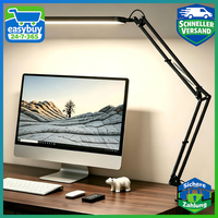 Schreibtischlampe LED Klemmbar Schwarz Tischlampe FüR BüRo Home Office
