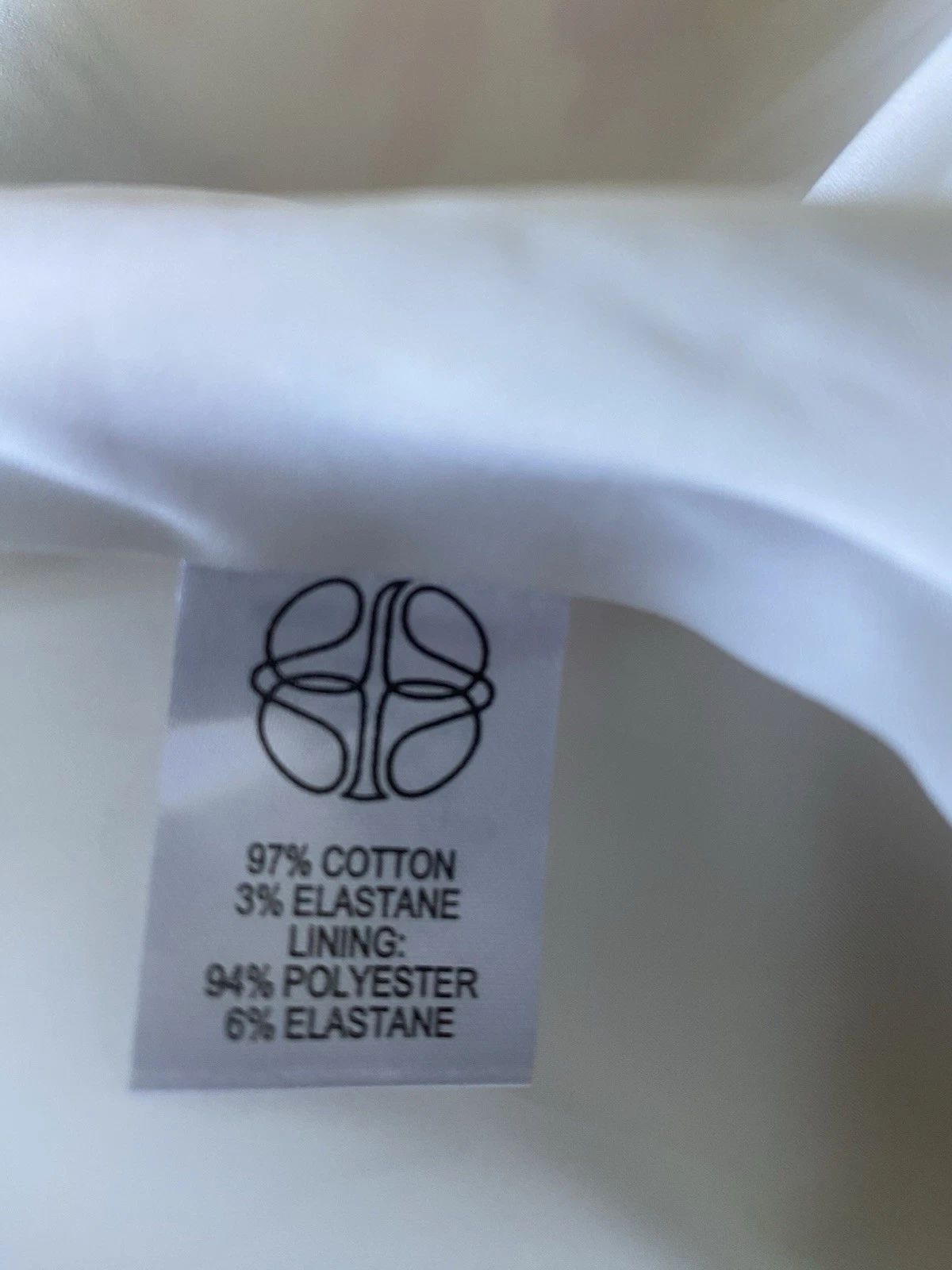 OFF WHITE Abito fantasia Fenn Wright Manson bianco sporco. Taglia 12 nuova