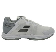 Babolat SFX Evo AC White/Lunar Grey Women Shoes - Size 10.5