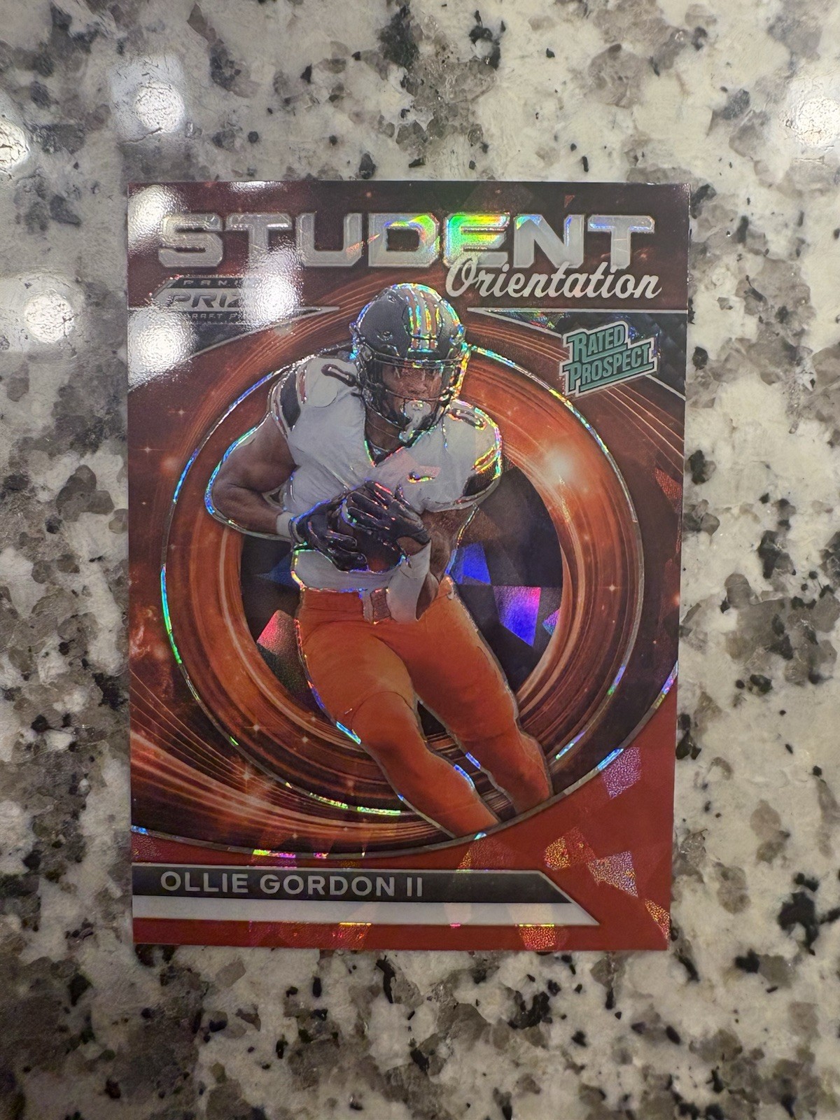 2024 Panini Prizm Draft PicksStudentOrientation Ollie Gordon II #SO-OGN Red Ice