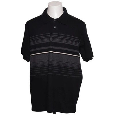 Joop Jeans, Poloshirt, Größe: XL, Schwarz/Grau, Baumwolle, Streifen, Herren #akc