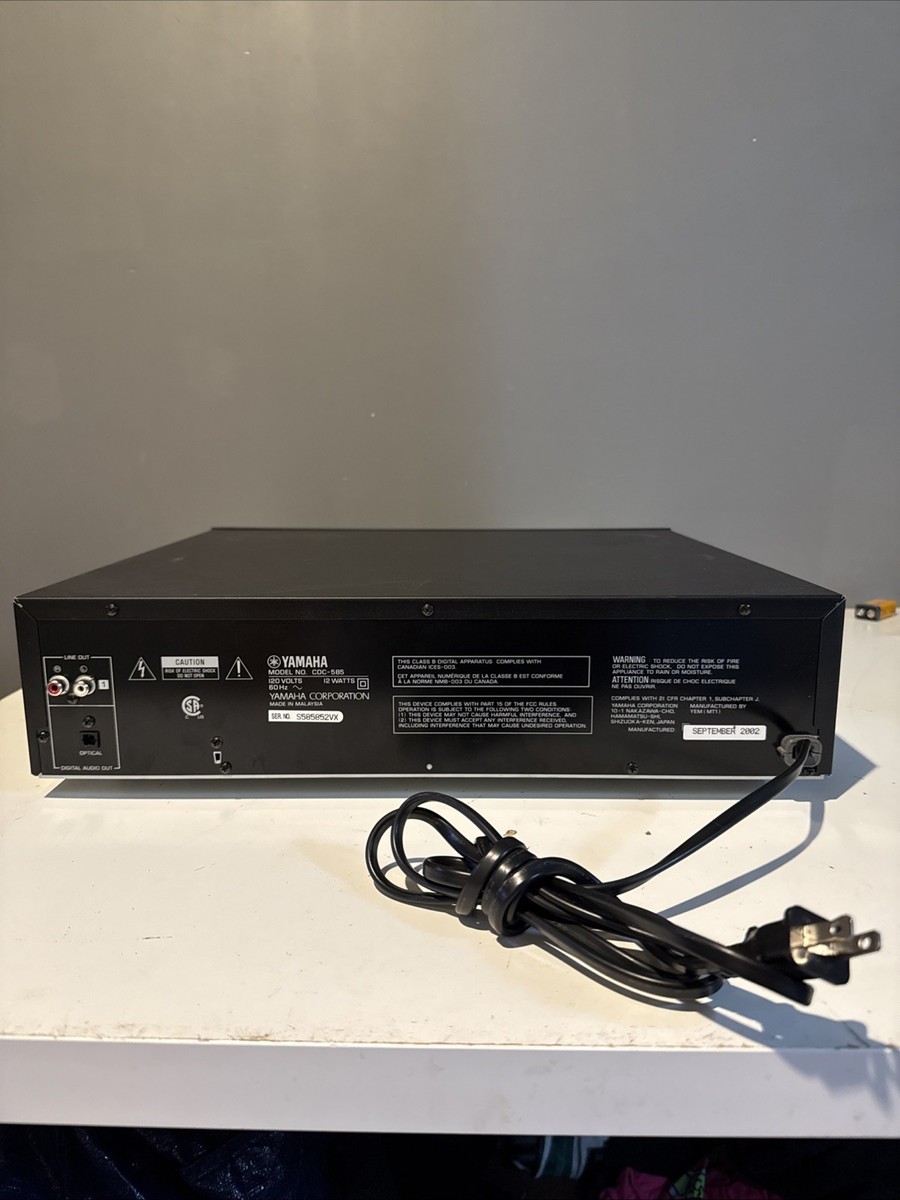 Yamaha CDC-585 Natural Sound 5 CD Disc Player Changer Works - No