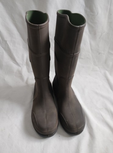 Rubber Boots Waders Gummistiefel Vintage Goma Caucho Botas Caza Pesca Badu 45 - Photo 15/22