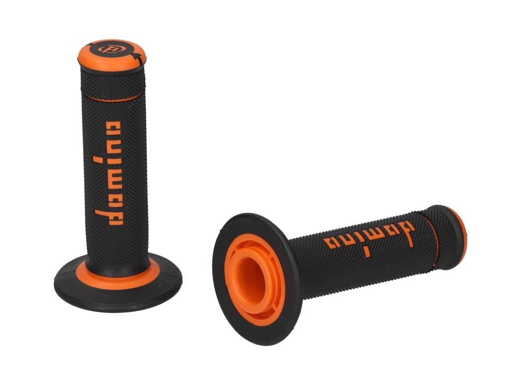 Domino Xtreme Handlebar Grips Closed Black/Orange