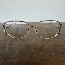 VTG Swank Optical Nadine Frames Only 125mm Pink Rose Gold Oversized Butterfly