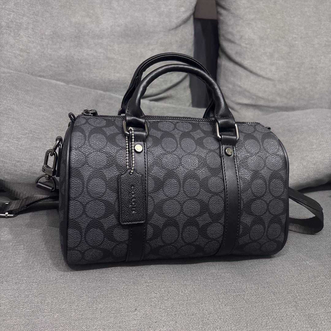 Coach Gotham Duffle Bag 24 In Signature Canvas CA186 black | eBay