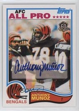 2015 60th Anniversary Retired Topps Online Exclusive Anthony Munoz Auto HOF 6f5