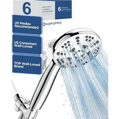 #ad 6 Mode High Pressure Handheld Shower Head Set Consumer Reports Recommended H... $27.50