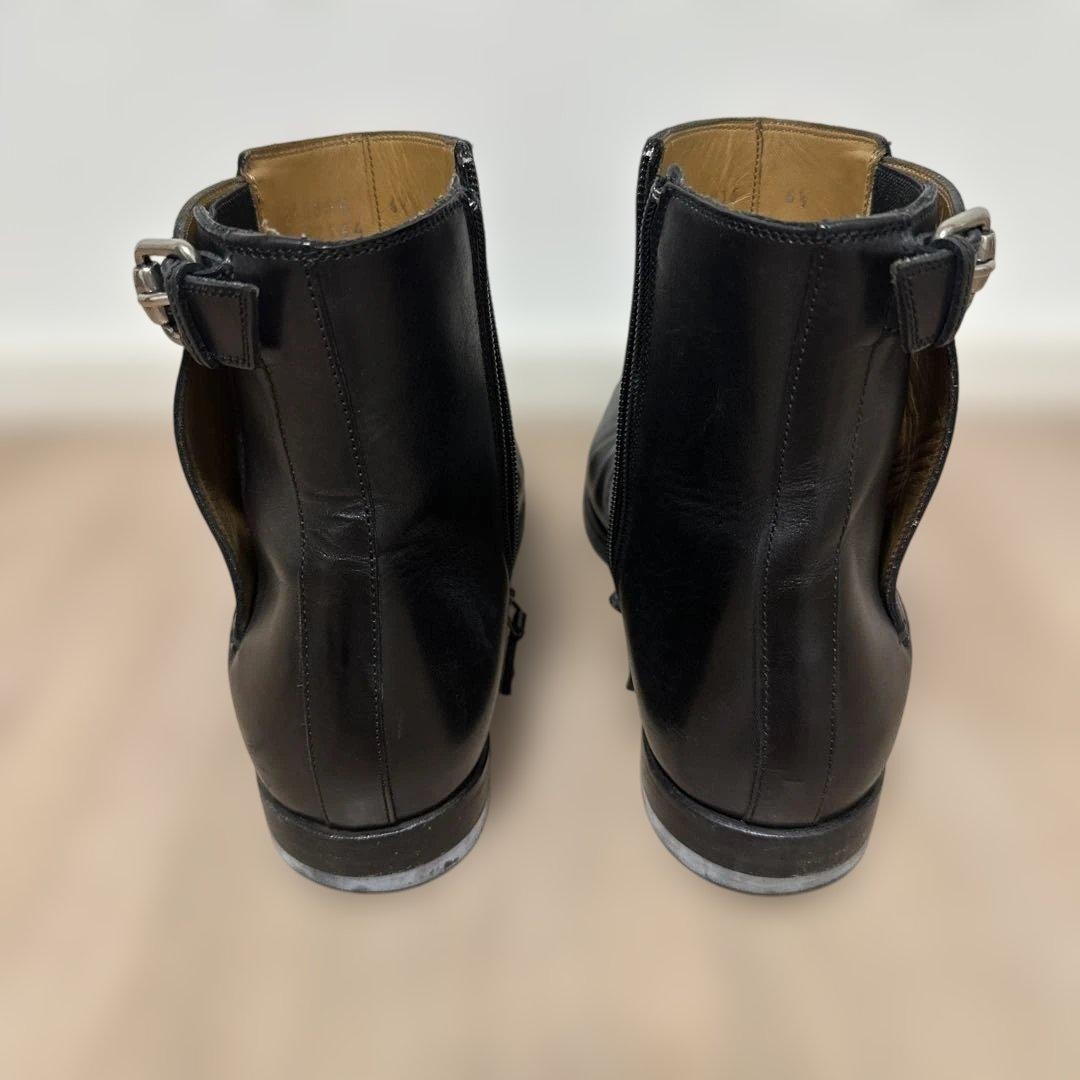 Gucci Ankle Boots Side Zip Black Genuine Leather Size 6.5 About US 7 For Men thumbnail 22