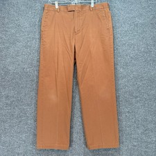 Charles Tyrwhitt Chinos Mens 36x32 Brown Orange Non Iron Classic Fit Pants