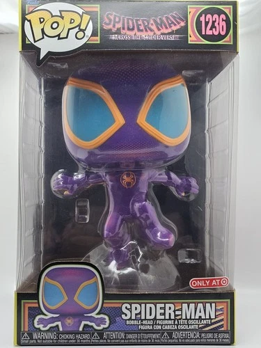 Funko Pop! #1236 Spider-Man Across The Spiderverse Blacklight 10" Inch Jumbo