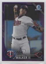 2016 Bowman Chrome Prospects Purple Refractor 157/250 Adam Walker Brett II z7h