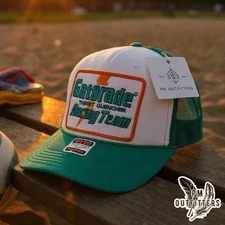 Vintage Gatorade Racing Team NASCAR Patch Otto Foam Front Rope Trucker Hat