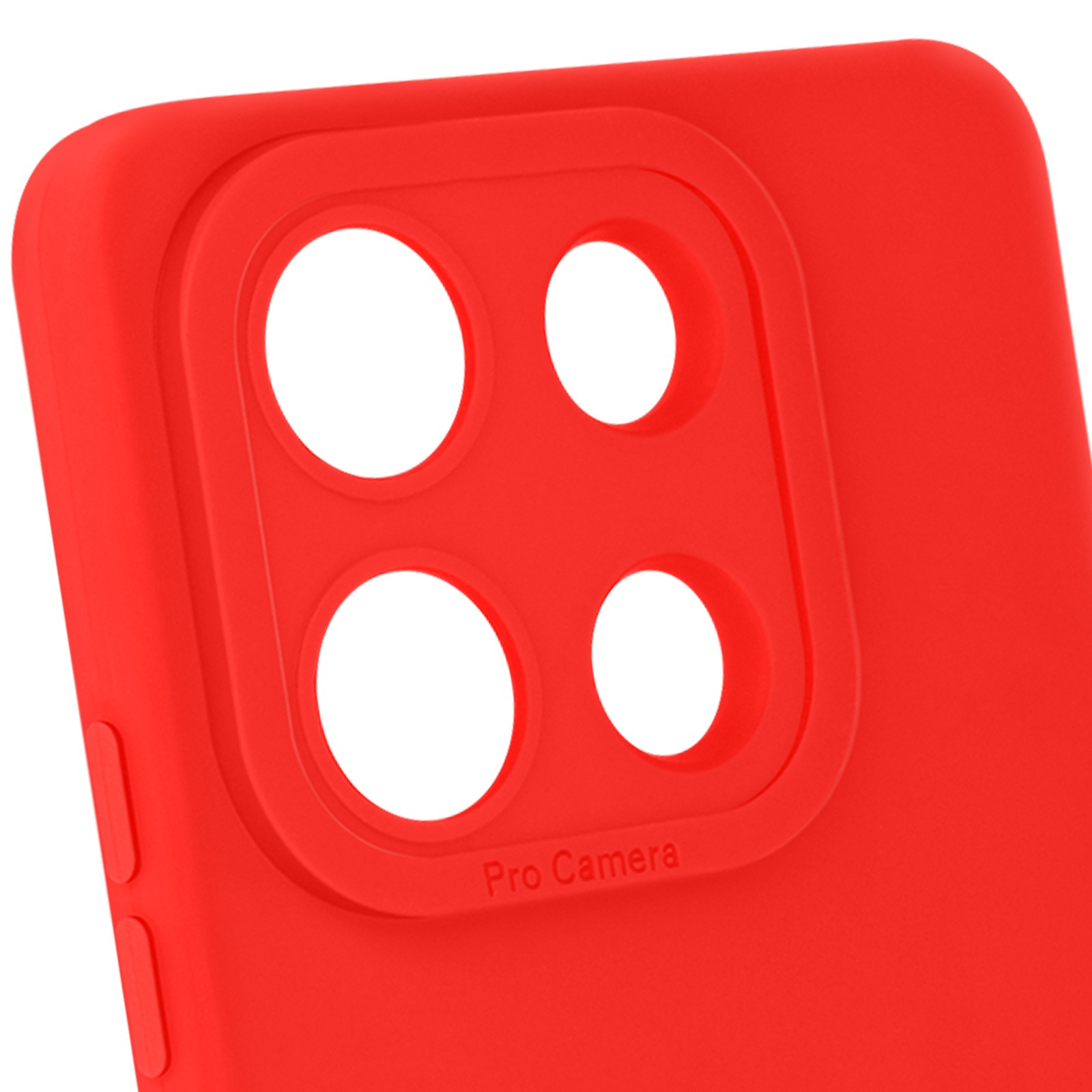 Protection caméra intégrée sur cette coque Redmi Note 13 5G mate rouge - 2