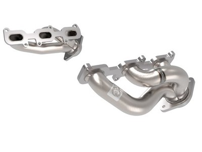 aFe 48-43031 Twisted Stainless Steel Short Tube Header for 11-17 Mustang 3.7L