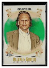 2021 Topps Allen & Ginter Chrome #262 Buzz Bissinger Green Refractor #/99