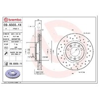 2X Bremsscheibe Vorne FüR Peugeot 508 8D 8E 1.6 2.0 2.2 10 Bis 26 Brembo 6FZ AHX