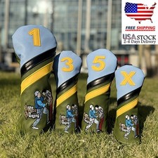 Golf Club Head Cover Driver Fairway Wood Hybrid Golf Club Headcover