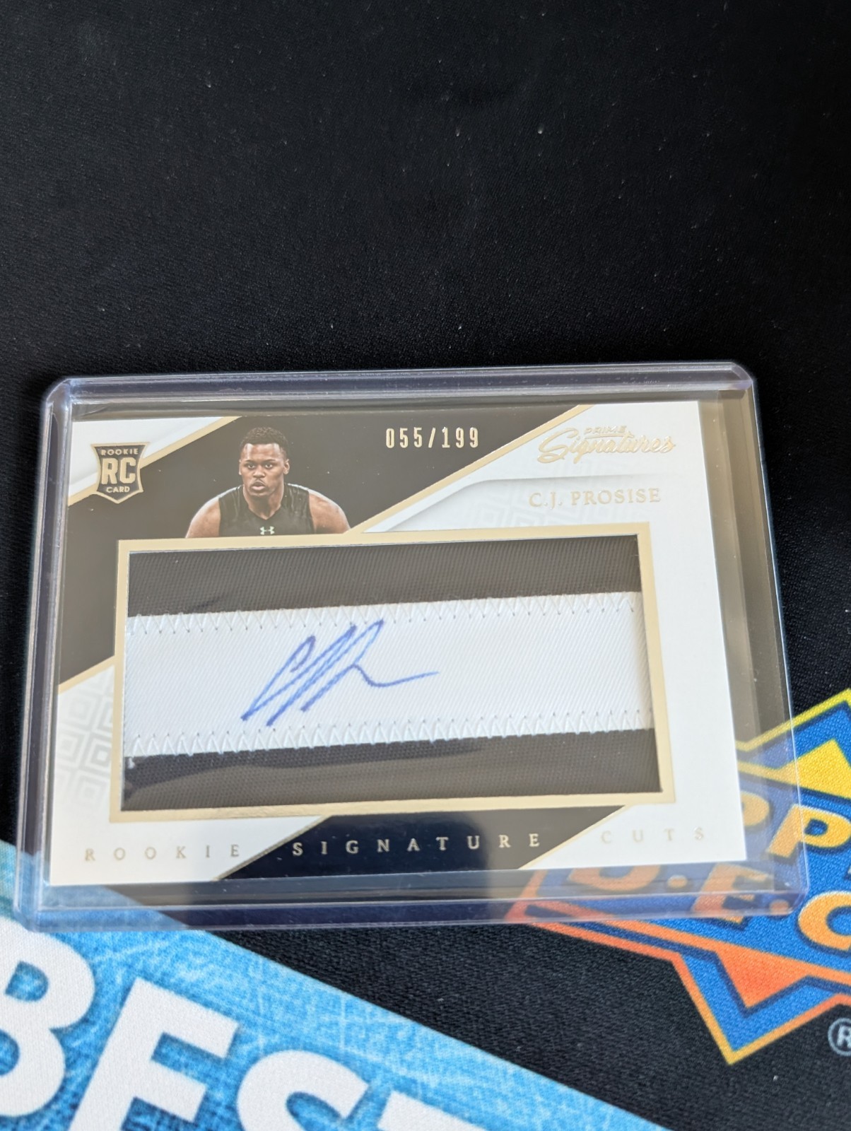 CJ Prosise Panini Prime Signatures #299 Signature Material