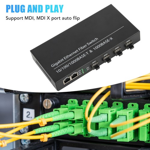 SFP Ethernet Fiber Switch Up To 120km 4 Optical Port 2 Electrical Port 10 100 DB - Afbeelding 11 van 21