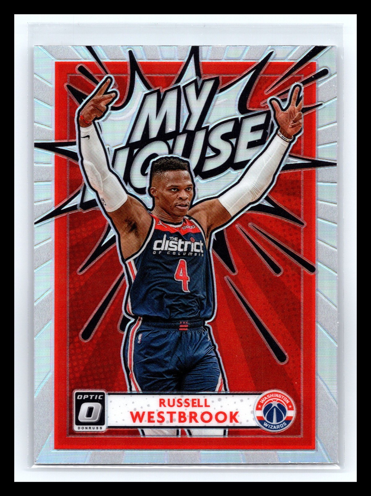 2020-21 Panini Donruss Optic My House Russell Westbrook #14 Silver Holo Prizm