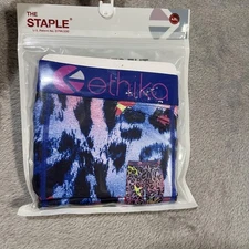 Ethika Boxer Briefs Mens 4XL Blue Pink Leopard Staple Fit Stretch Underwear New