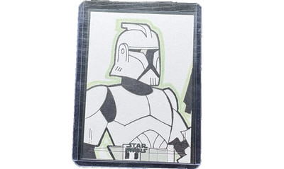 Topps STAR WARS Clone Trooper Sketch Card by John Bruce