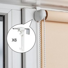 6 Pairs No Drilling Clamp Holders for Roller Blind for Blinds Curtain