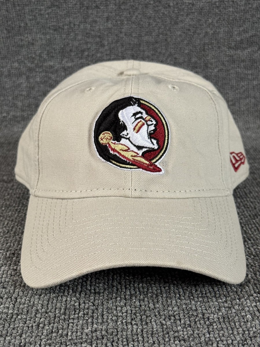 New Era 9TWENTY Florida State Seminoles FSU Adjustable Hat Stone Beige Cap